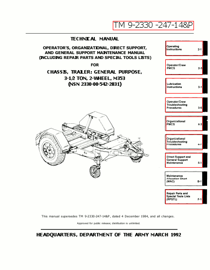 TM 9-2330-247-14-P Technical Manual